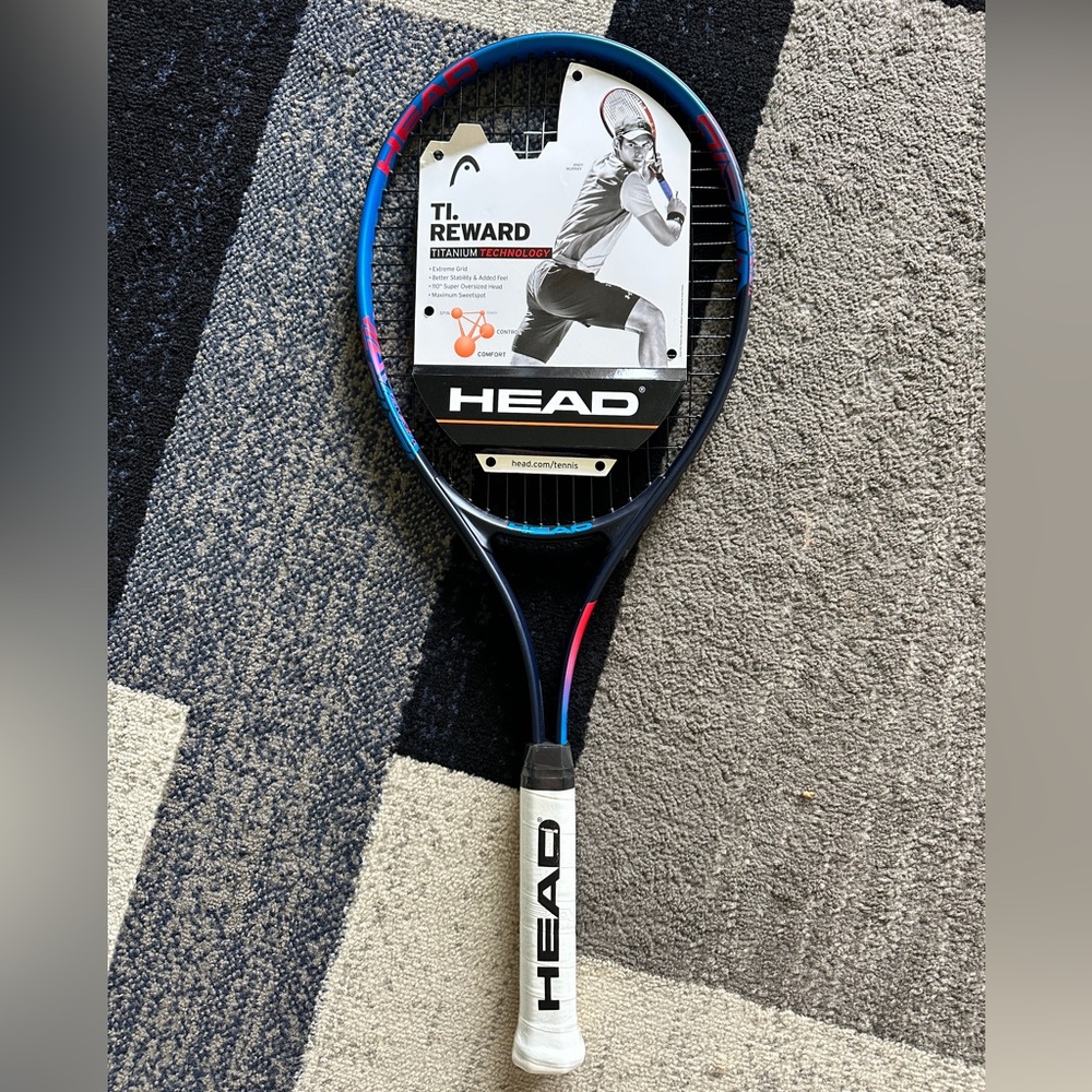 Brand New HEAD Ti. Reward Tennis Racket Pre-Strung Light Balance 27 Inch Racquet